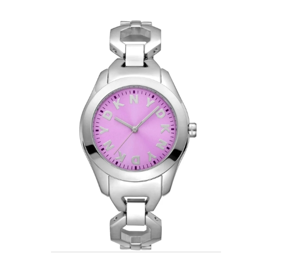 DKNY Logo 33mm Pink Dial Women's Quartz Watch