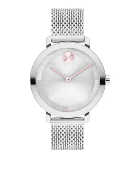 Movado Bold Evolution 34mm Silver Dial Women's Quartz Watch