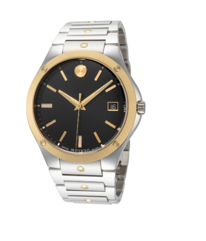 Movado SE 41mm Black Dial Men's Quartz Watch