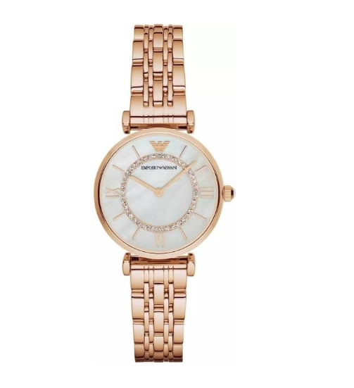 Emporio Armani Classic 32mm Mother-of-Pearl Dial Women's Quartz Watch