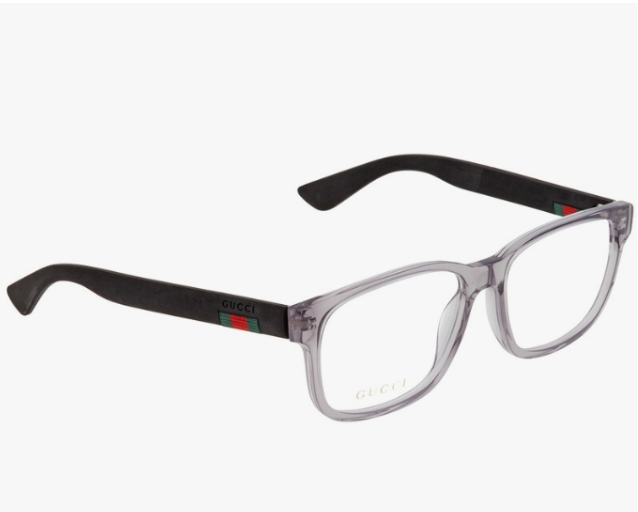 Gucci Demo Rectangular Men's Eyeglasses
