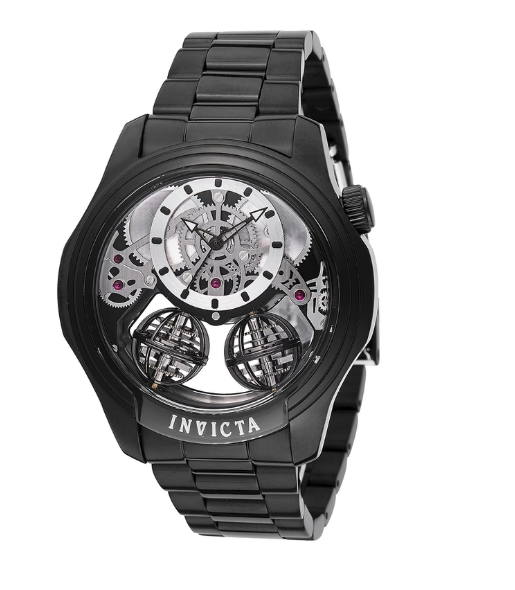 Invicta Specialty Twin Axis Men's Watch w/ Skeleton Dial - 46mm. Black