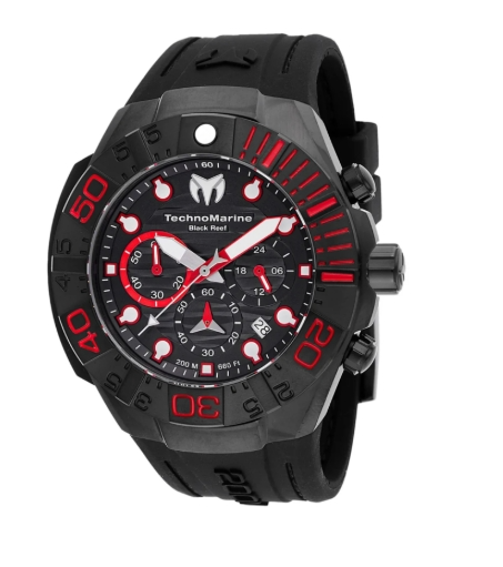 TechnoMarine Reef Black Men's Watch - 45.4mm, Black
