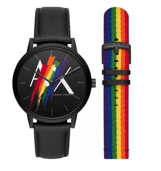 Armani Exchange Cayde 42mm Black Dial Men's Quartz Watch
