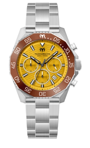 Technomarine Mara Vivo 44mm Yellow Dial Men's Quartz Watch