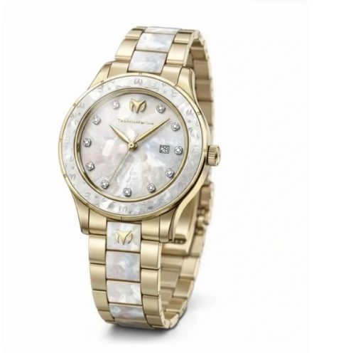 Technomarine Seafoam Glow 33mm Silver Dial Women's Quartz Watch