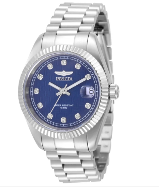 Invicta Diamond Specialty 36mm Blue Dial Women's Quartz Watch