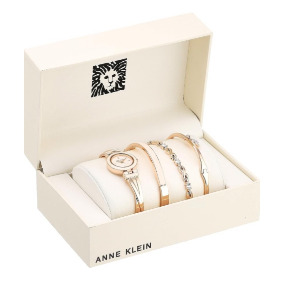 Anne Klein Classic 24.5mm Rose Gold Dial Women's Quartz Watch