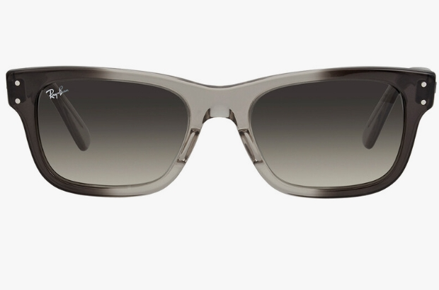 Ray Ban Burbank Grey Gradient Rectangular Men's Sunglasses