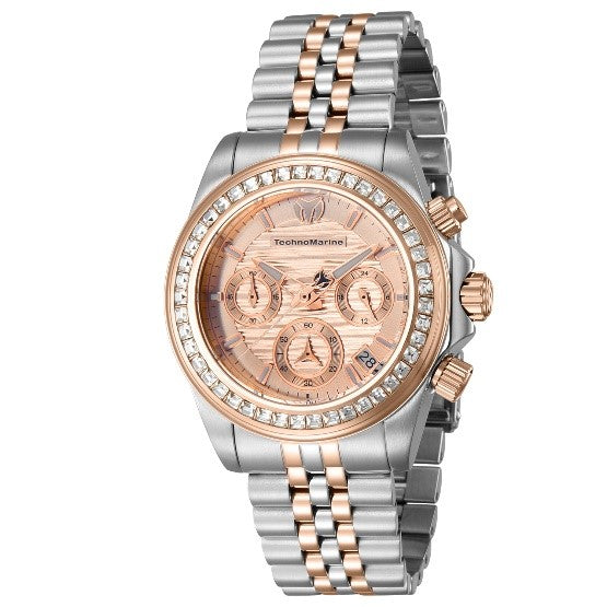 TechnoMarine Manta Ray Women's Watch - 38mm, Steel, Rose Gold