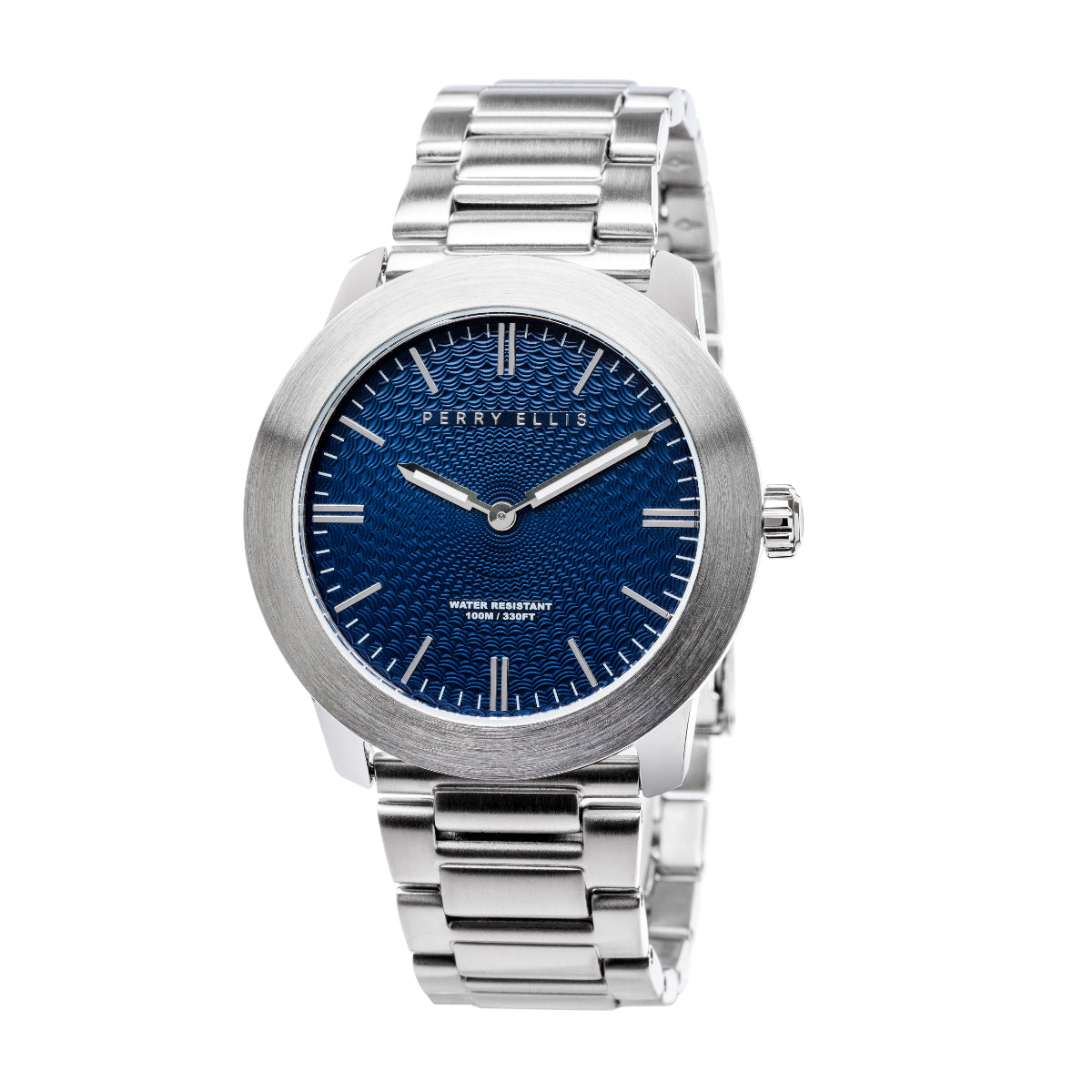Perry Ellis Unisex Slim Line Men's 42mm, Steel