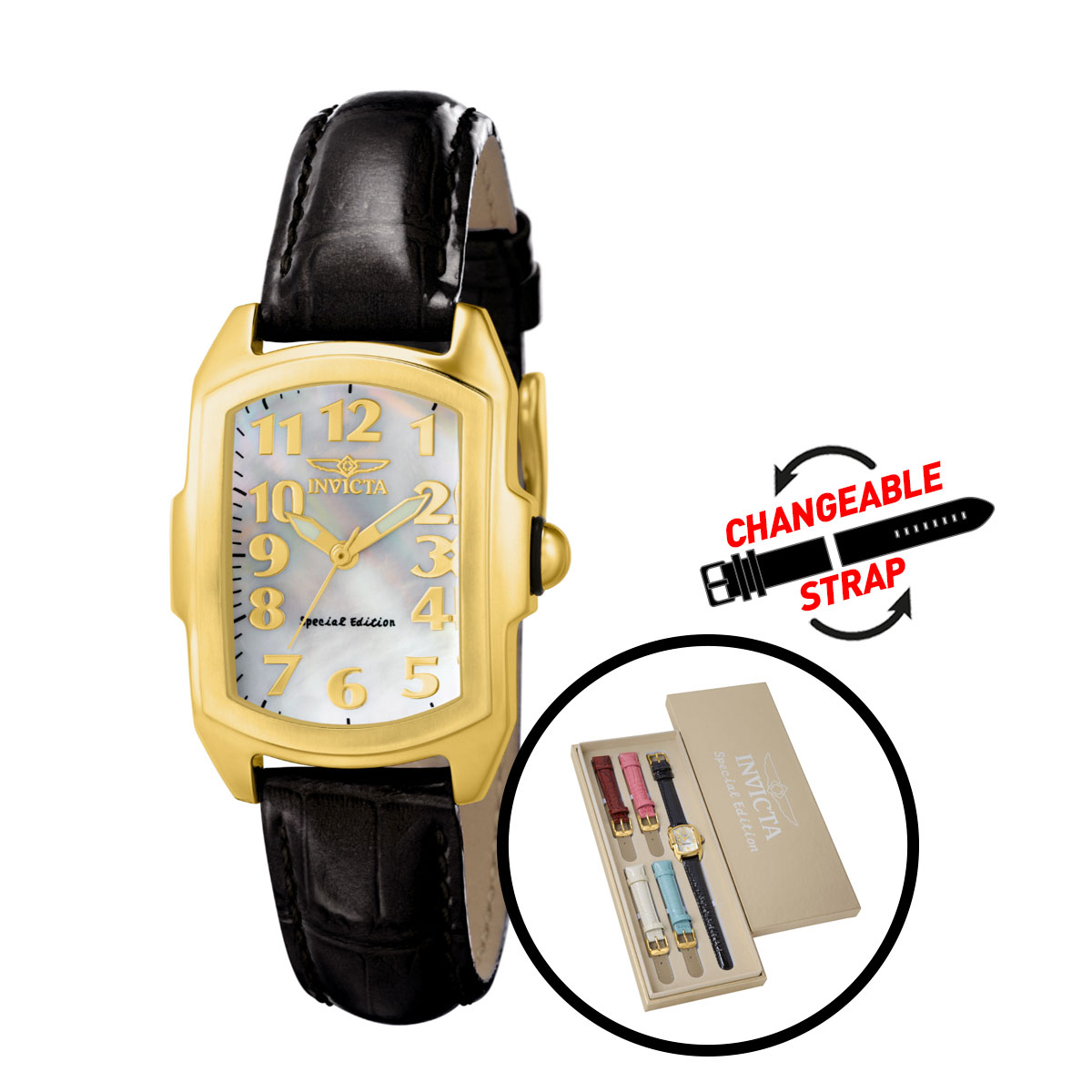 Invicta Swiss Ronda 763 Caliber Women's Mother of Pearl 29mm