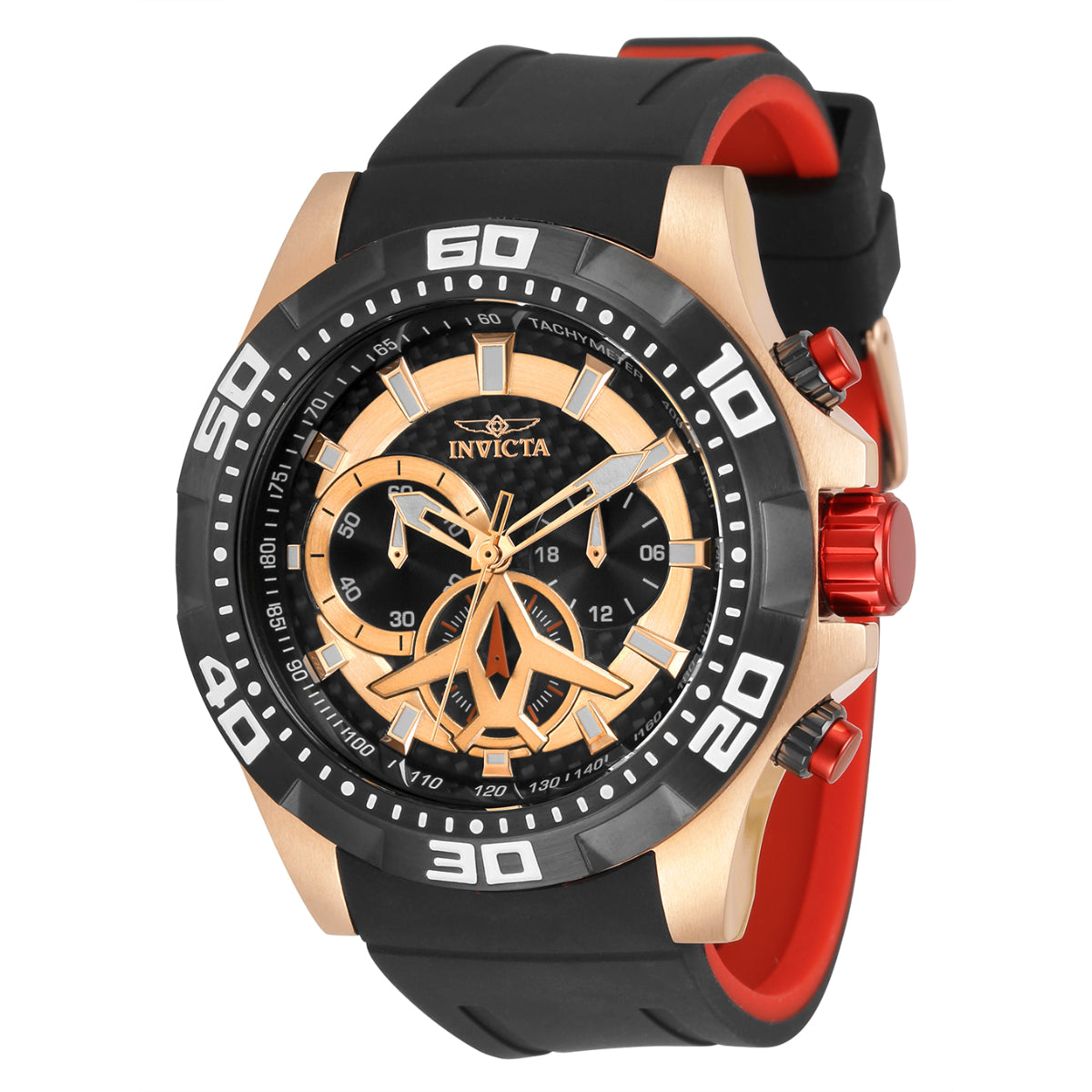 Invicta Aviator Men's Watch - 48mm, Red, Black