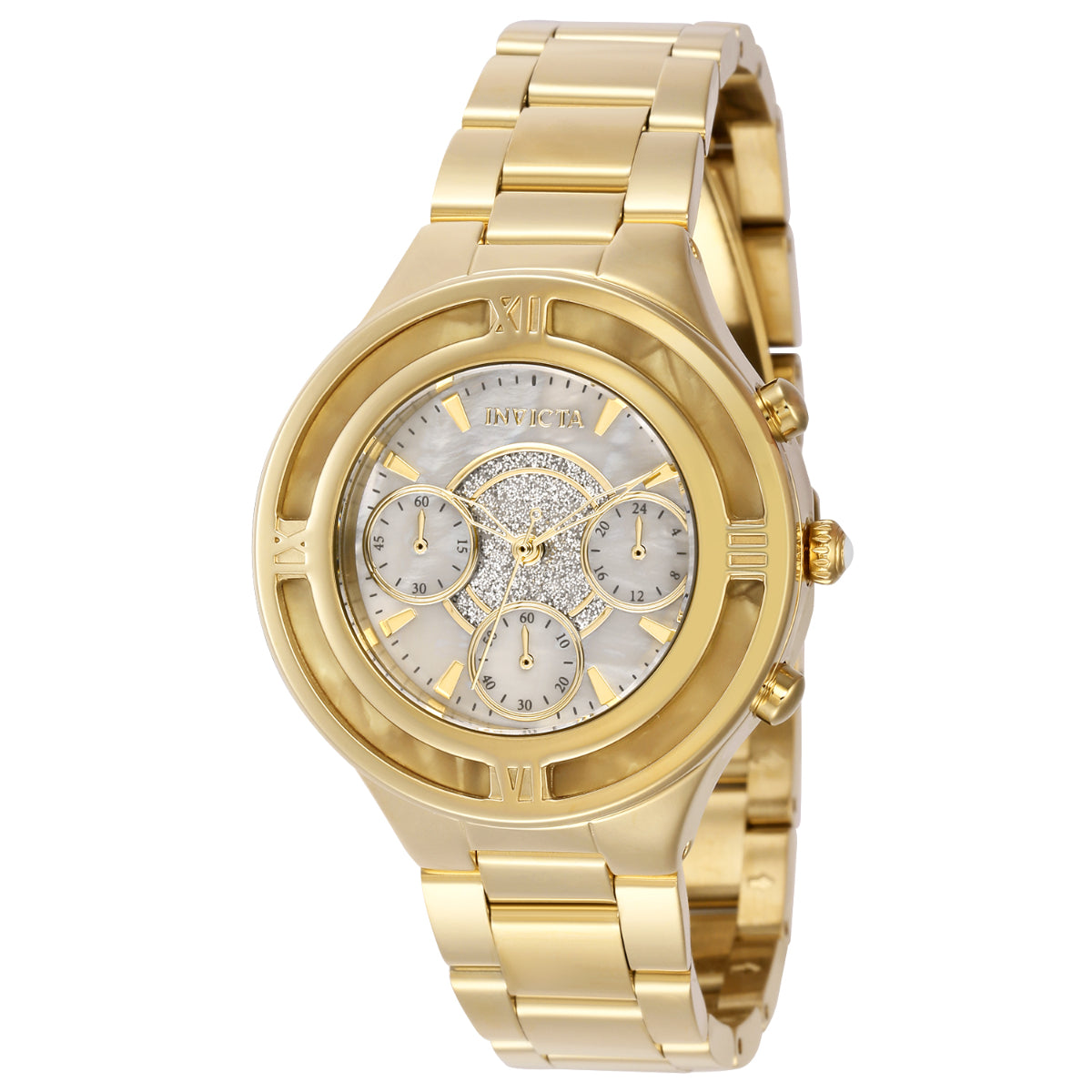 Invicta Angel Women's Watch w/ Mother of Pearl Dial - Gold