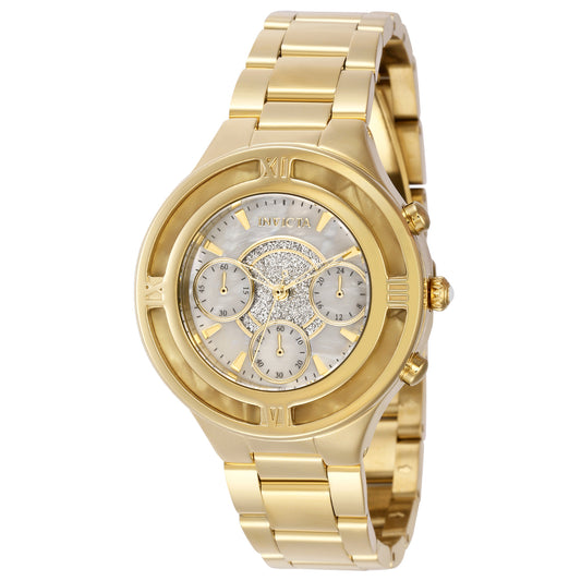 Invicta Angel Women's Watch w/ Mother of Pearl Dial - Gold
