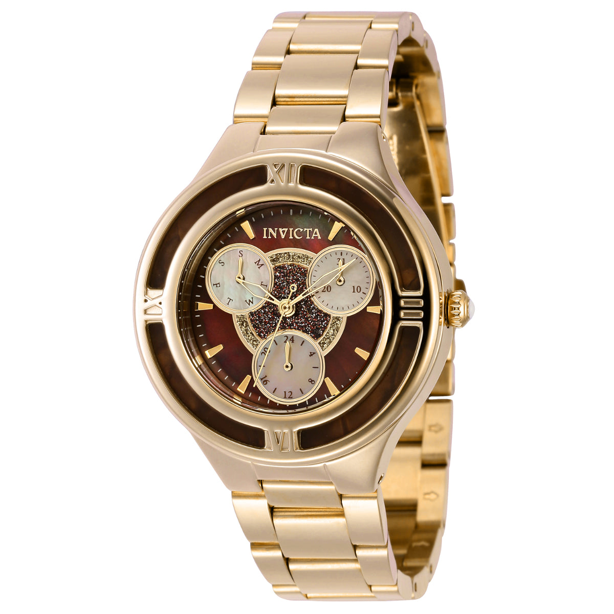 Invicta Women's Watch Mother of Pearl 36mm, Gold