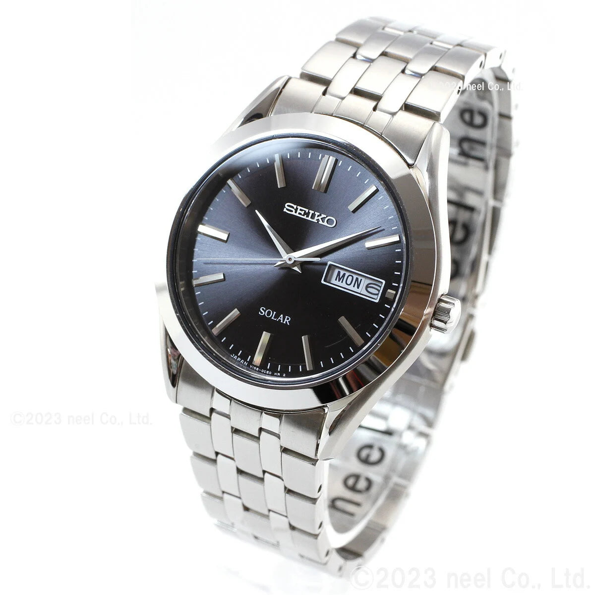 seiko28: Seiko Solar Quartz Selection SBPX083 Mens Watch 37.4mm