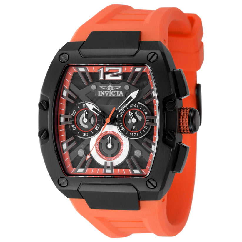 Invicta Racing Quartz Black and Orange Dial Men's Watch