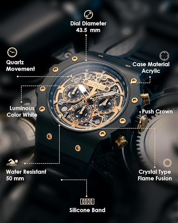 watch389 : 69650 Invicta Mens Watch 43mm