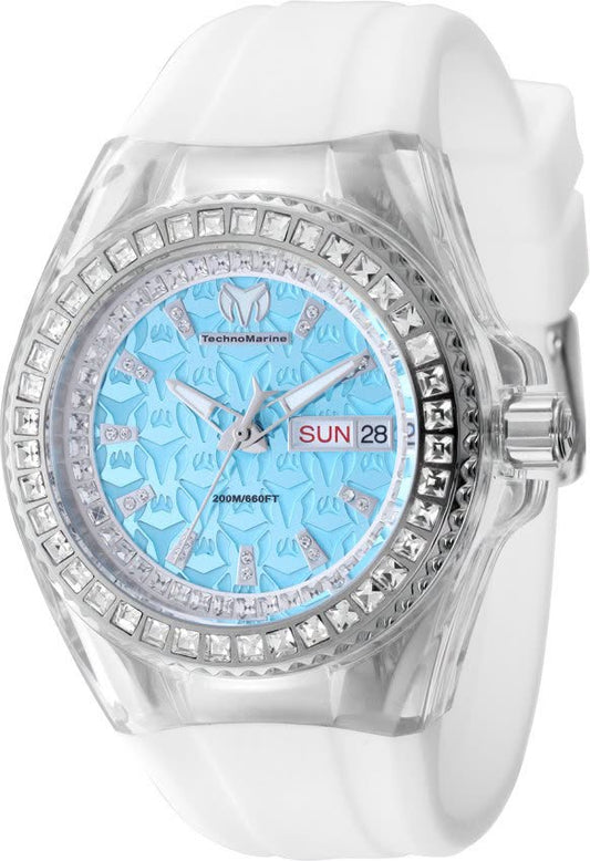 Technomarine Cruise Monogram 40mm Light Blue Dial Women's Quartz Watch
