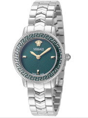 Versace V-Icon Quartz Green Dial Women's Watch