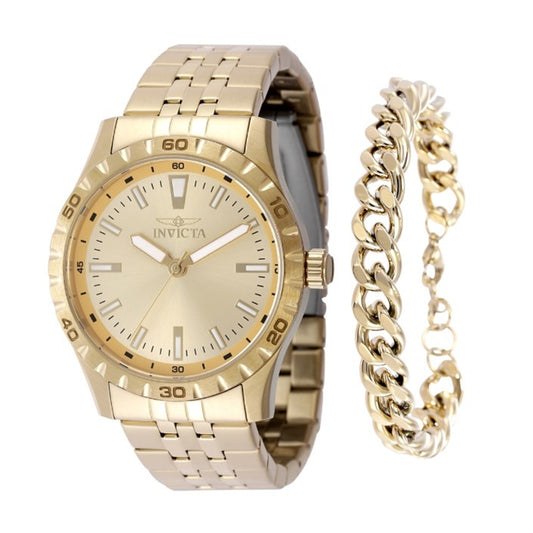 Invicta Specialty Men's Watch - 42mm, Gold With Bracelet Set