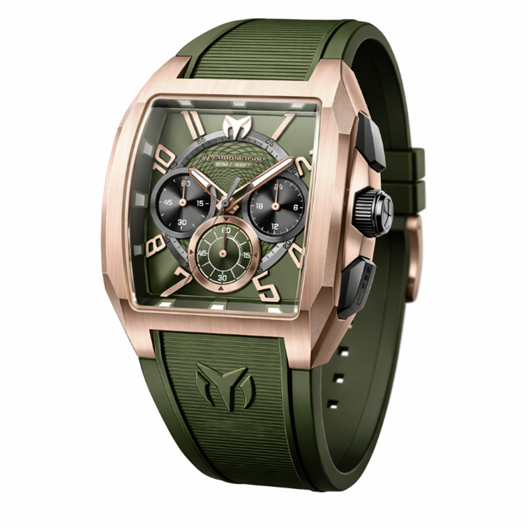 TechnoMarine Aqua Quadrant Men's Watch - 41mm, Olive Green