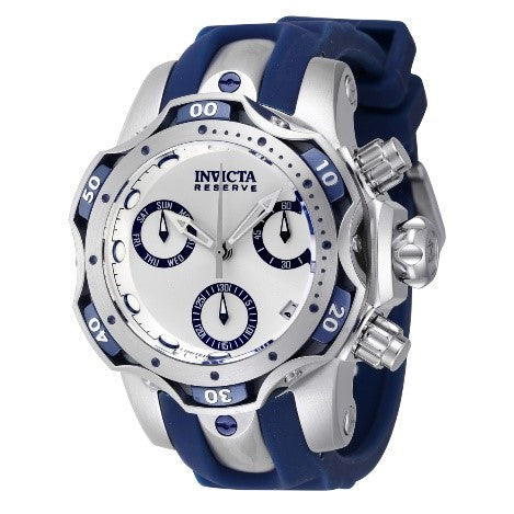 Invicta Reserve Venom Swiss Ronda Z60 Caliber Men's Watch - 44.4mm, Blue, Steel