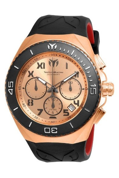 TechnoMarine Manta Ocean Men's Watch - 48mm, Black, Red