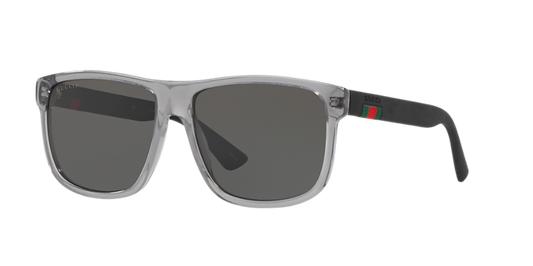 Gucci Grey Rectangular Polarized Men's Sunglasses