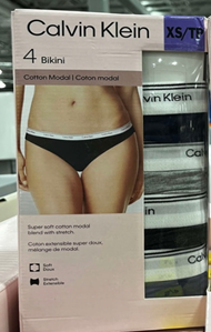 Calvin Klein Women’s Bikini, gray/black Size XS