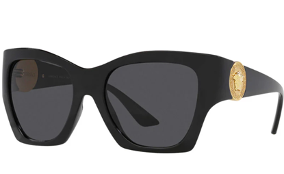 Versace Fashion Women's Black Rectangular Sunglasses