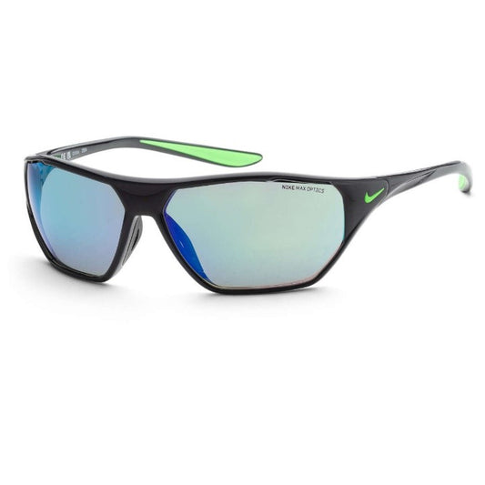 Nike Men's Black Rectangular Sunglasses