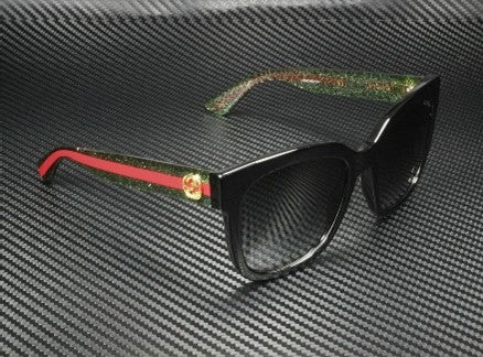 Gucci Grey Gradient Square Ladies Sunglasses