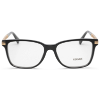 Versace Unisex BLACK Square Opticals