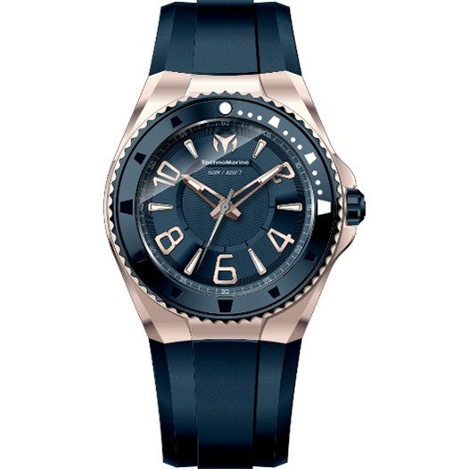TechnoMarine Lusso Mare Unisex Watch - 44mm, Dark Blue