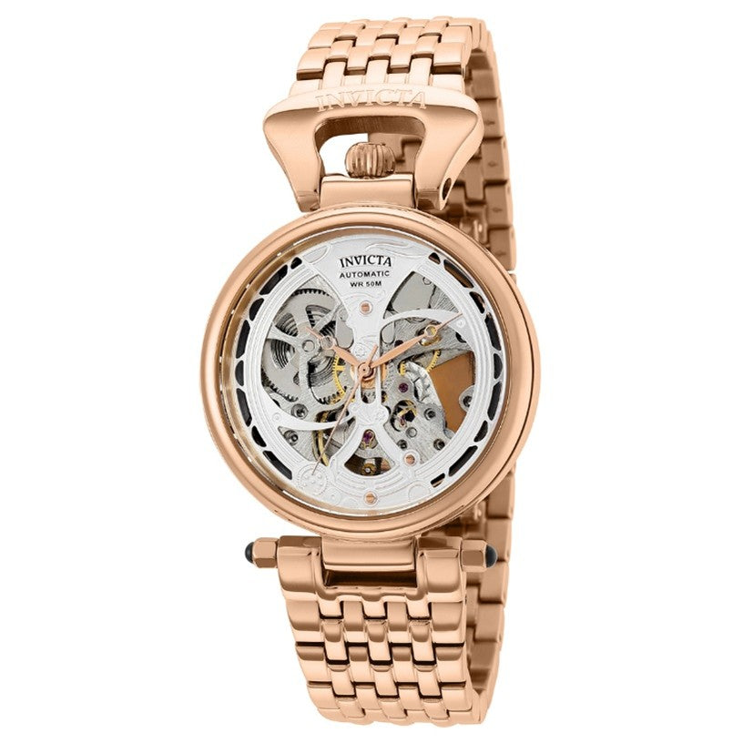 Invicta Objet D Art Automatic Women's Watch w/ Skeleton Dial - 36mm, Rose Gold