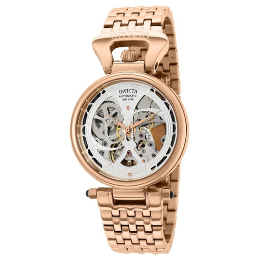 Invicta Objet D Art Automatic Women's Watch w/ Skeleton Dial - 36mm, Rose Gold