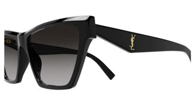 Saint Laurent Grey Gradient Cat Eye Ladies Sunglasses