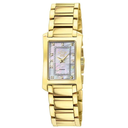 GV2 by Gevril Luino Diamond Quartz White Mother-of-Pearl Dial Women's Watch