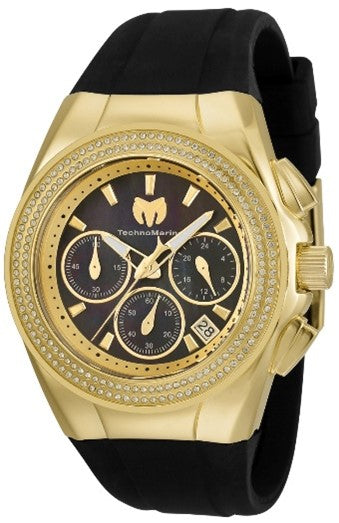 TechnoMarine Cruise Diva Women's Watch w/ Mother of Pearl Dial - 40mm, Black