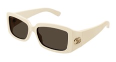 Gucci Brown Rectangular Ladies Sunglasses