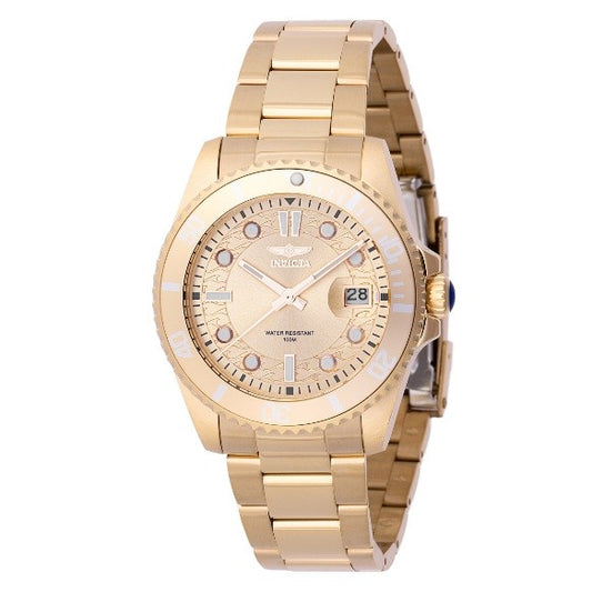 Invicta Pro Diver Unisex Watch - 38mm, Gold