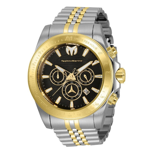 TechnoMarine Manta Grand Men's Watch - 47mm. Steel. Gold