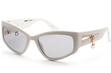Moschino Women's White Rectangular Sunglasses