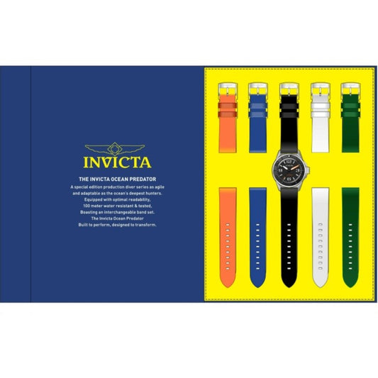 Invicta Ocean Predator Men's Watch - 43mm, Black with Interchangeable Strap