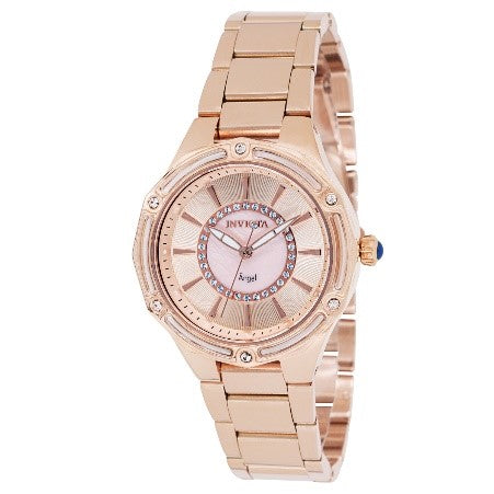 Invicta Angel Women's Watch w/ Mother of Pearl Dial - 35mm, Rose Gold ...