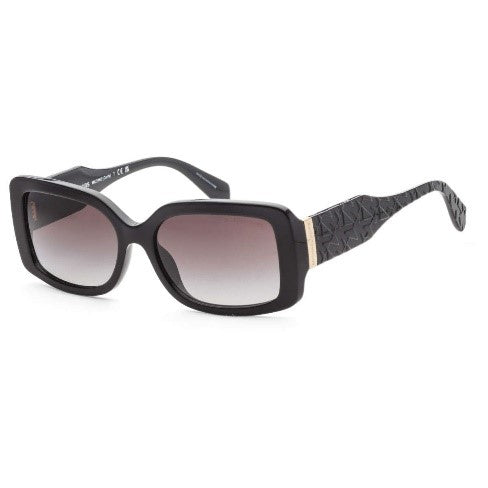 Michael Kors Women's Black Rectangular Sunglasses