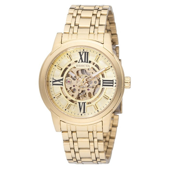 Invicta Objet D Art Automatic Men's Watch w/ Skeleton Dial - 41mm, Gold
