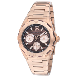TechnoMarine Seven Seas Quartz Brown Dial Women's Watch Rosegold 36mm